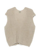 Gilet per donna Alysi beige con scollo a V 266424 A6013 PIET ALYSI 