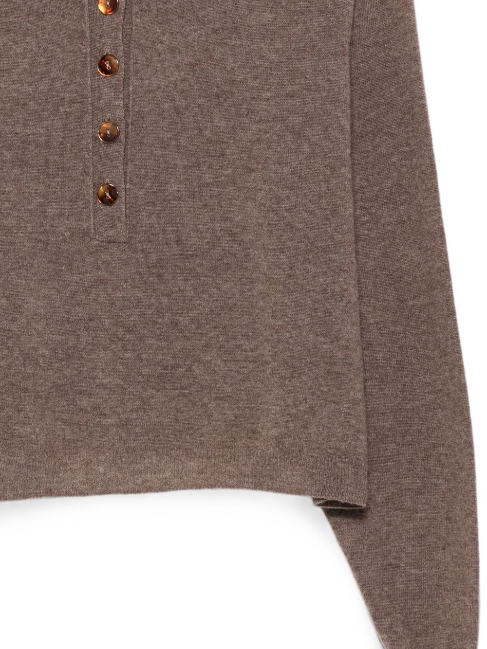 Maglione per donna Alysi marrone con chiusura con bottoni sul davanti 266429 A6008 CAST ALYSI 