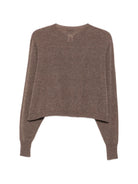 Maglione per donna Alysi marrone con chiusura con bottoni sul davanti 266429 A6008 CAST ALYSI 