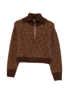 Maglione per donna Alysi marrone con collo alto 266431 A6056 CG ALYSI 