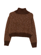 Maglione per donna Alysi marrone con collo alto 266431 A6056 CG ALYSI 