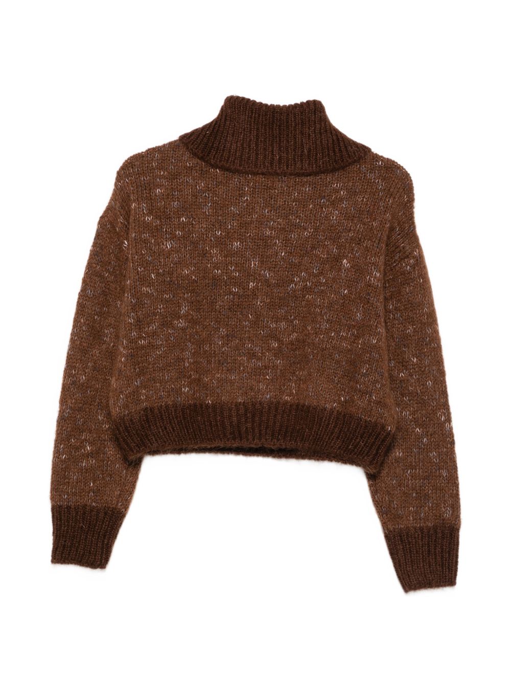 Maglione per donna Alysi marrone con collo alto 266431 A6056 CG ALYSI 
