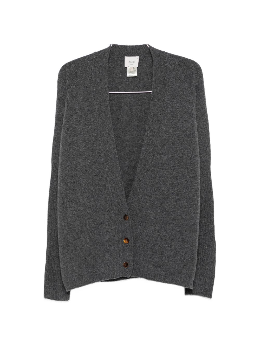 Maglione per donna Alysi grigio con scollo a V 266432 A6008 AN ALYSI 