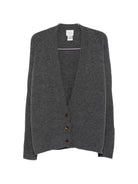 Maglione per donna Alysi grigio con scollo a V 266432 A6008 AN ALYSI 