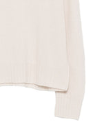 Maglione per donna Alysi bianco con lavorazione a maglia 266435 A6008 LT ALYSI 