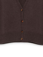 Gilet da donna Alysi marrone con chiusura frontale con bottoni 266440 A6043 CACAO ALYSI 