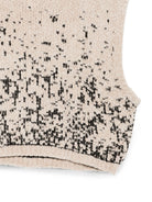 Gilet per donna Alysi beige lavorato a maglia intarsiata 266443 A6051 MD ALYSI 