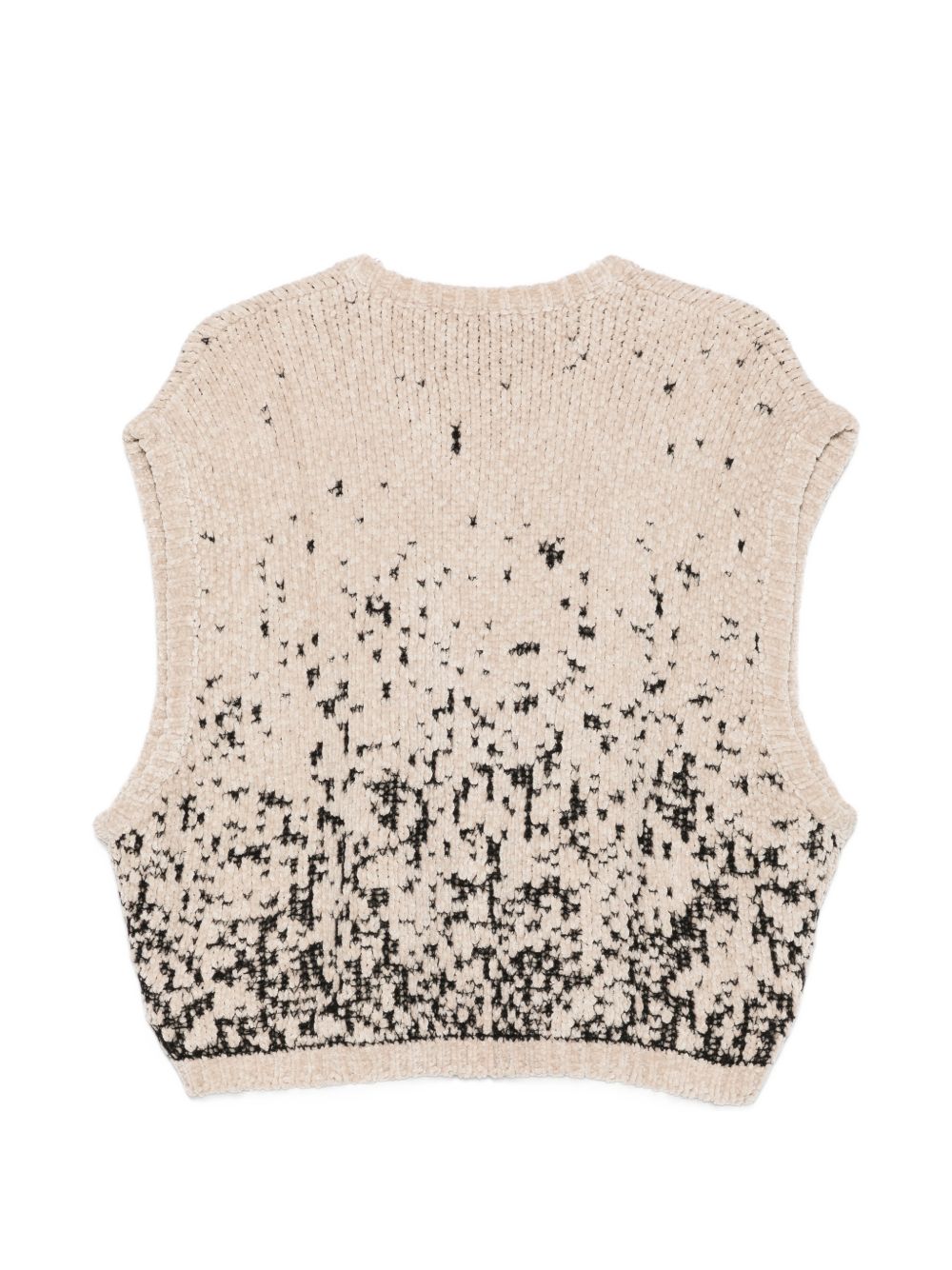 Gilet per donna Alysi beige lavorato a maglia intarsiata 266443 A6051 MD ALYSI 
