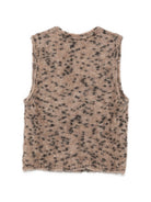 Gilet per donna Alysi marrone con stampa leopardata 266461 A6019 CAST ALYSI 