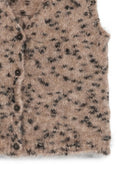 Gilet per donna Alysi marrone con stampa leopardata 266461 A6019 CAST ALYSI 
