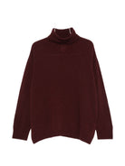 Maglione per donna Alysi bordeaux a collo alto 266470 A6213 MER ALYSI 