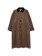 Cappotto per donna Alysi marrone con colletto in velluto 266904 A6012 CG ALYSI 