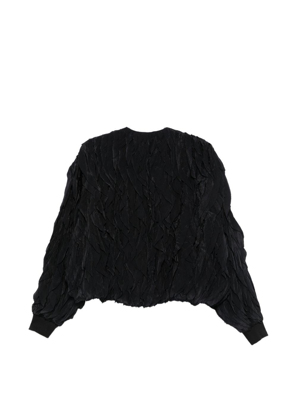 Giubbino per donna Alysi nero con trama increspata 266911 A6029 NOTTE ALYSI 