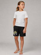 Costume per bambino Amiri Kids nero con stampa logo sul davanti ACBOSW1003 001 AMIRI KIDS 