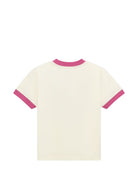 T-shirt per bambino Amiri Kids bianca con stampa logo sul davanti ACTOJR1029 127 AMIRI KIDS 