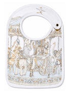 Bavaglino per neonati Atelier Choux bianco con stampa carosello BI-CS-CAR B-U ATELIER CHOUX PARIS KIDS 