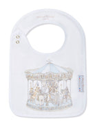 Bavaglino per neonati Atelier Choux bianco con stampa carosello BI-CS-CAR B-U ATELIER CHOUX PARIS KIDS 