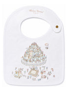 Bavaglino per neonati Atelier Choux Paris bianco con stampa grafica torta BI-CS-LEG A-U ATELIER CHOUX PARIS KIDS 