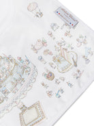 Bavaglino per neonati Atelier Choux Paris bianco con stampa grafica torta BI-CS-LEG A-U ATELIER CHOUX PARIS KIDS 