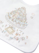 Bavaglino per neonati Atelier Choux Paris bianco con stampa grafica torta BI-CS-LEG A-U ATELIER CHOUX PARIS KIDS 