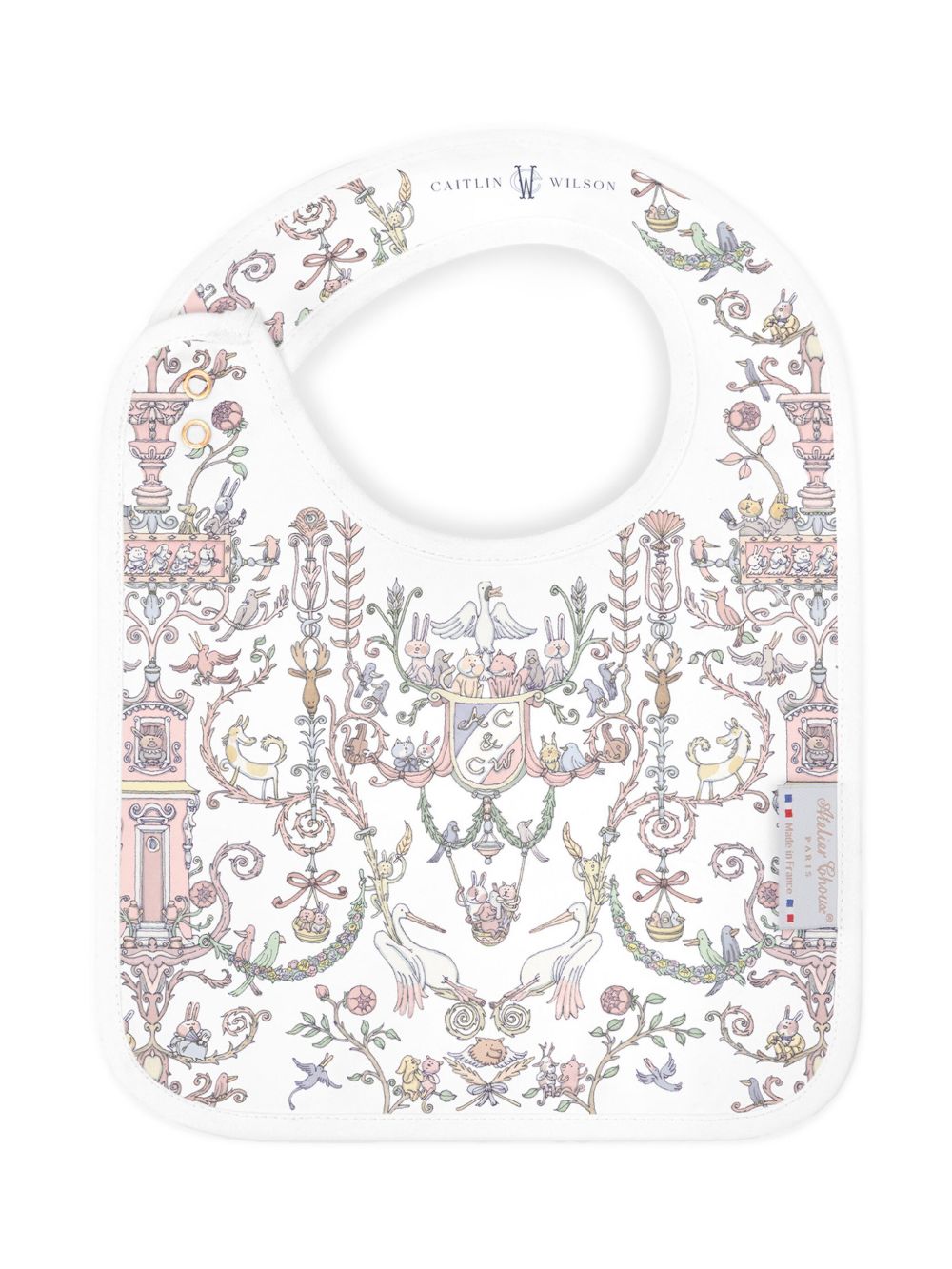 Bavaglino per neonati Atelier Choux bianco con stampa BI-CS-TDJ P-U ATELIER CHOUX PARIS KIDS 