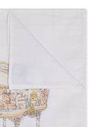 Coperta per neonati Atelier Choux Paris bianca con stampa Carosello sul davanti CA-CQ-CAR P-U ATELIER CHOUX PARIS KIDS 