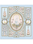 Copertina per neonati Atelier Choux Paris azzurra con stampa grafica Coniglio Pasquale CA-CQ-ETB N-U ATELIER CHOUX PARIS KIDS 