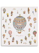 Coperta per neonati Atelier Choux Paris bianca con stampa grafica Mongolfiereall-over CA-CQ-HAB A-U ATELIER CHOUX PARIS KIDS 