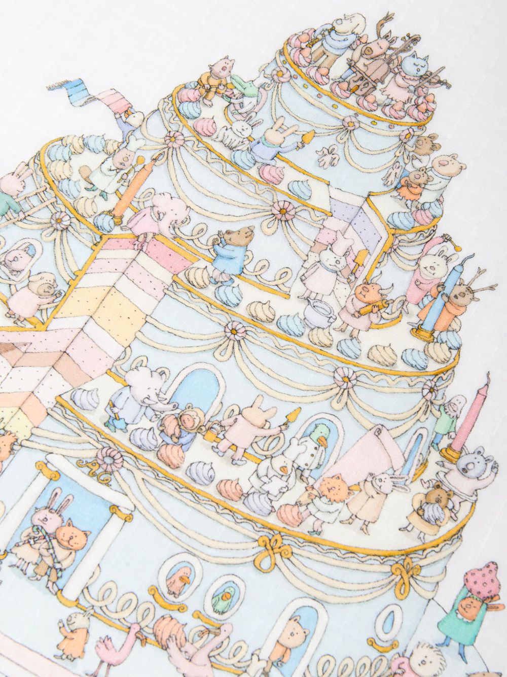 Coperta per neonati Atelier Choux Paris multicolore con stampa grafica Le Gâteau CA-CQ-LEG A-U ATELIER CHOUX PARIS KIDS 