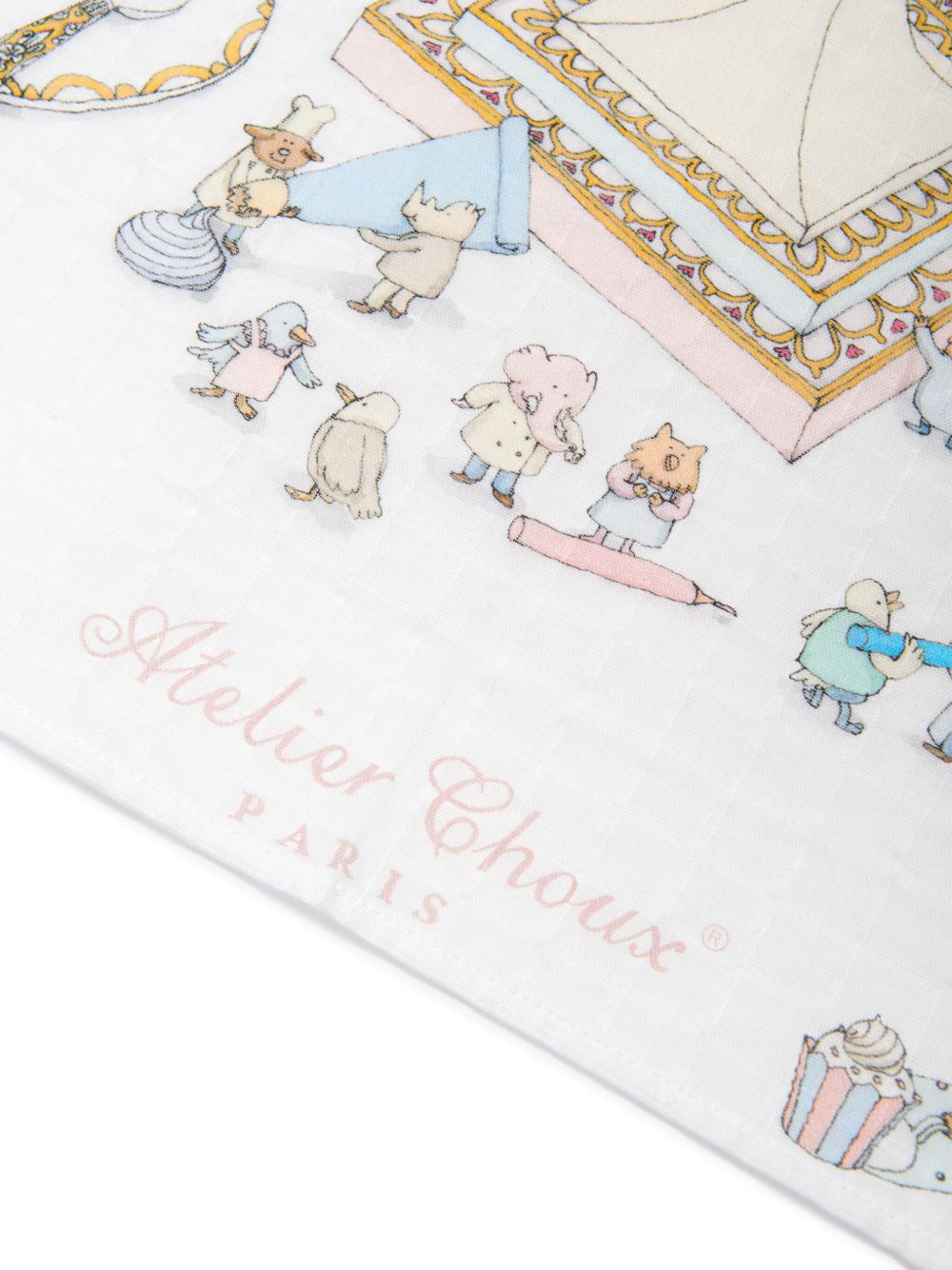 Coperta per neonati Atelier Choux Paris multicolore con stampa grafica Le Gâteau CA-CQ-LEG A-U ATELIER CHOUX PARIS KIDS 