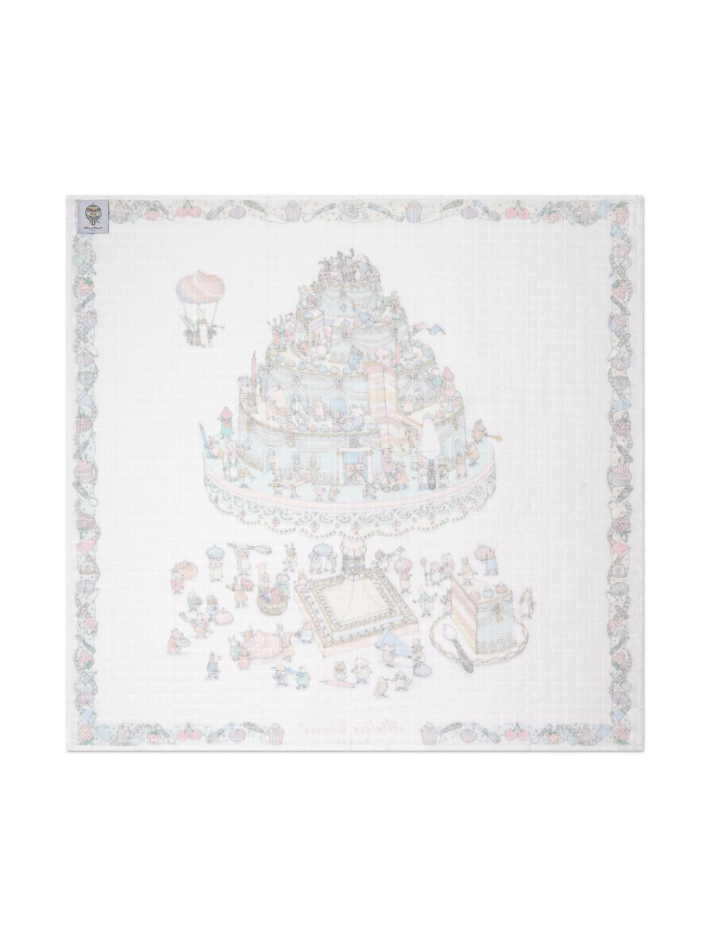 Coperta per neonati Atelier Choux Paris multicolore con stampa grafica Le Gâteau CA-CQ-LEG A-U ATELIER CHOUX PARIS KIDS 