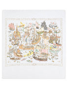 Coperta per neonati Atelier Choux Paris azzurra con stampa grafica CA-CQ-OCA C-U ATELIER CHOUX PARIS KIDS 