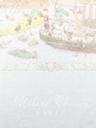 Coperta per neonati Atelier Choux Paris azzurra con stampa grafica CA-CQ-OCA C-U ATELIER CHOUX PARIS KIDS 