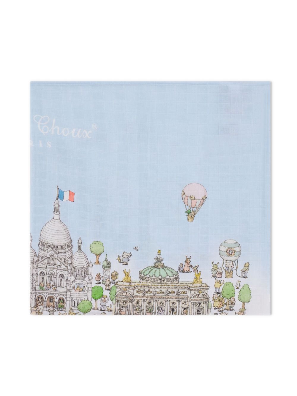 Coperta per neonati Atelier Choux Paris multicolore con stampa illustrazione CA-CQ-PAR I-U ATELIER CHOUX PARIS KIDS 