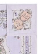 Coperta per neonati Atelier Choux Paris lavanda con stampa logo sul davanti CA-CQ-TAV I-U ATELIER CHOUX PARIS KIDS 