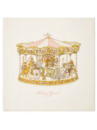 Coperta per neonati Atelier Choux Paris beige con stampa Carousel CBCWCARPB CAROUSEL ATELIER CHOUX PARIS KIDS 