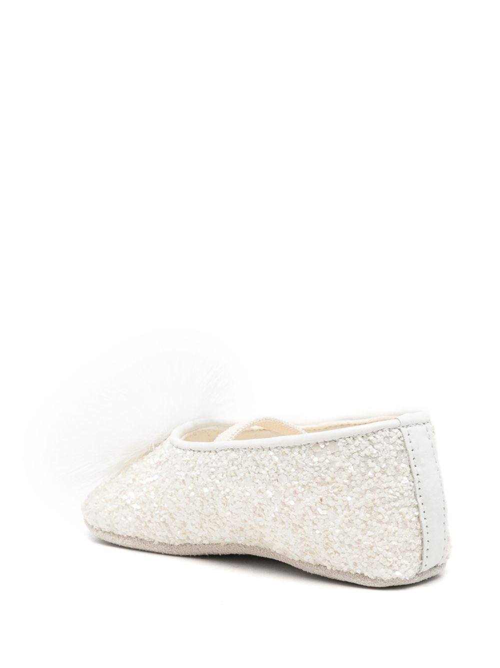 Ballerine per neonata BabyWalker Kids bianche con trama bouclé PB1621 IVORY BABYWALKER KIDS 