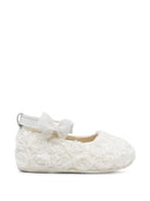 Ballerine per neonata BabyWalker Kids bianche con applicazione fiori all-over PB2654 WHITE BABYWALKER KIDS 