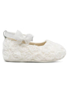 Ballerine per neonata BabyWalker Kids bianche con applicazione fiori all-over PB2654 WHITE BABYWALKER KIDS 