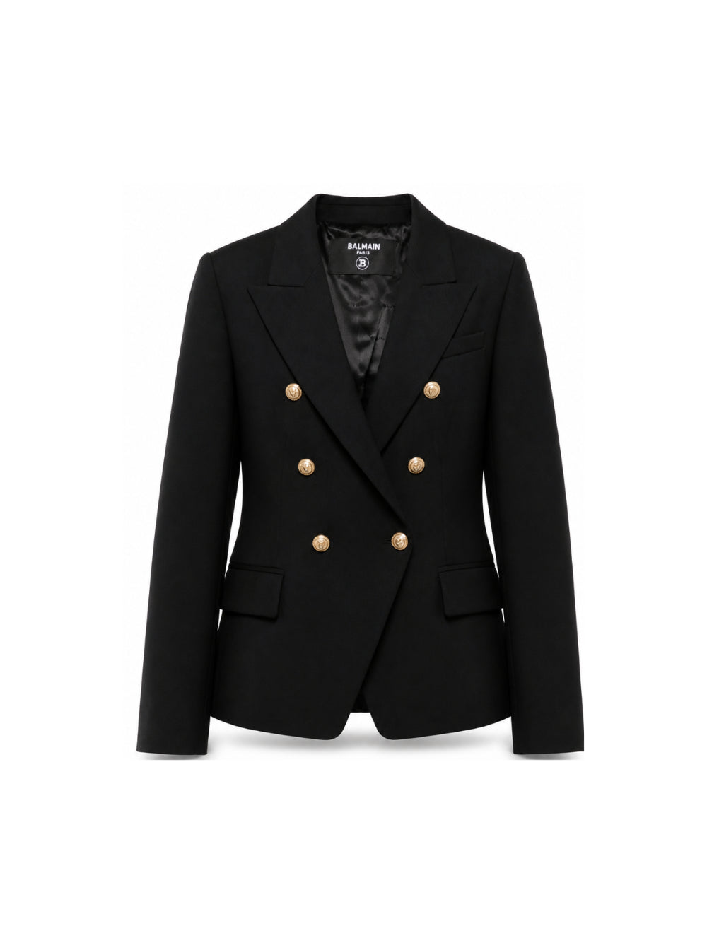 Blazer per bambina Balmain Kids nero con chiusura a doppiopetto BX2A04 I0196 930OR BALMAIN KIDS 