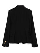 Blazer per bambina Balmain Kids nero con chiusura a doppiopetto BX2A04 I0196 930OR BALMAIN KIDS 