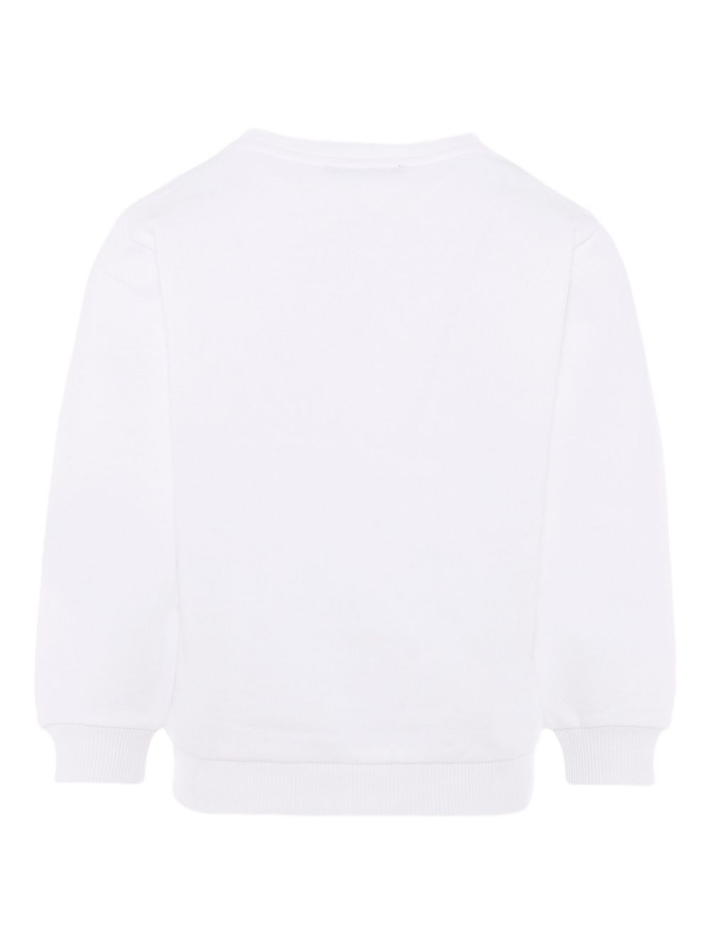 Felpa per bambino Balmain Kids bianca con stampa logo sul davanti BX4P10 Z3183 100NE BALMAIN KIDS 