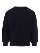 Felpa per bambino Balmain Kids nera con stampa logo sul davanti BX4P10 Z3183 930BC BALMAIN KIDS 