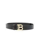 Cintura per bambina Balmain Kids nera con fibbia logo BY0C01 Z1371 930OR BALMAIN KIDS 