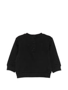 Felpa per neonati Balmain Kids nera con logo sul davanti BY4580 Z3183 930BC BALMAIN KIDS 