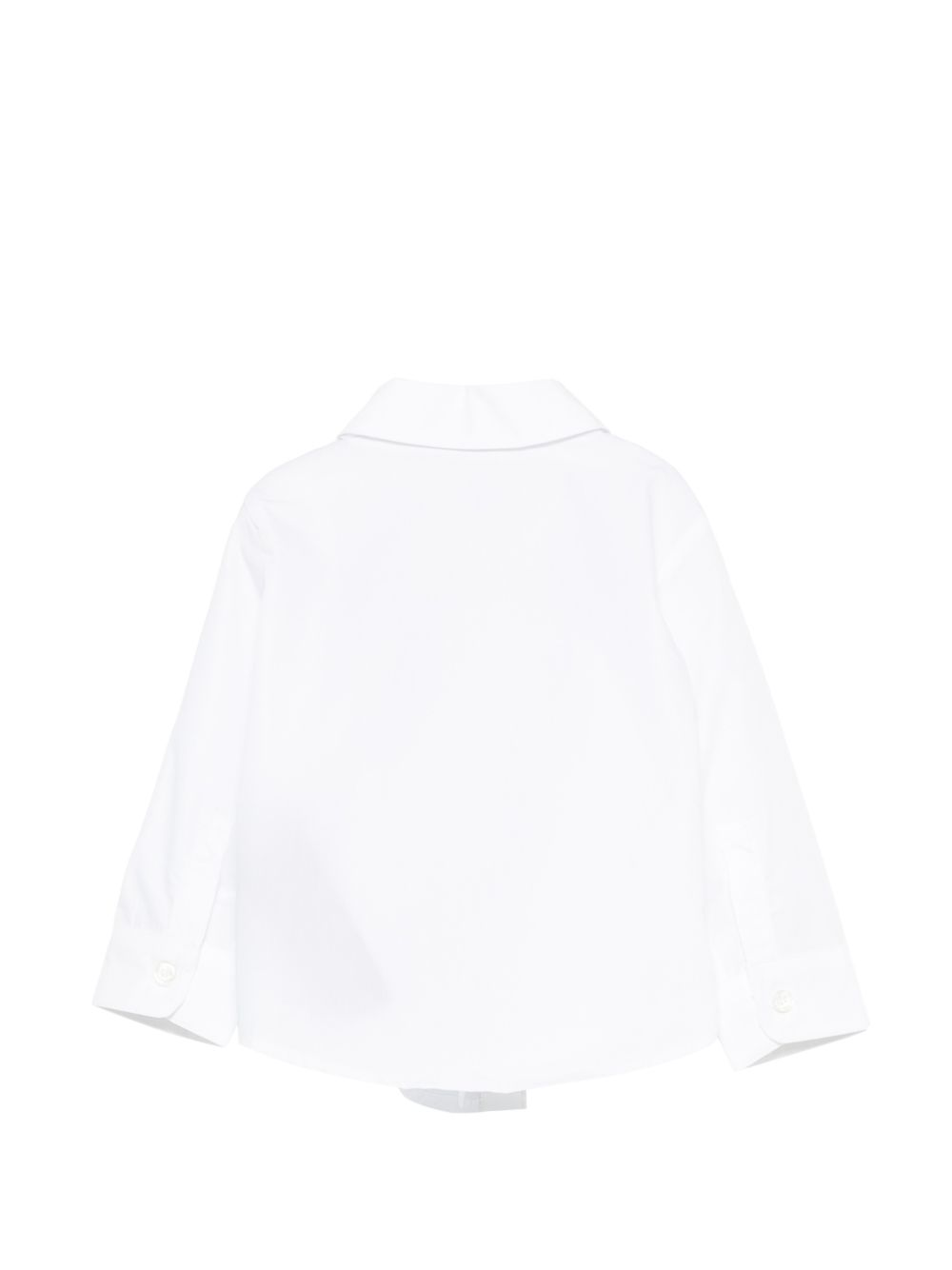 Camicia da neonato Balmain Kids bianca con logo ricamato BY5530 P0562 100NE BALMAIN KIDS 