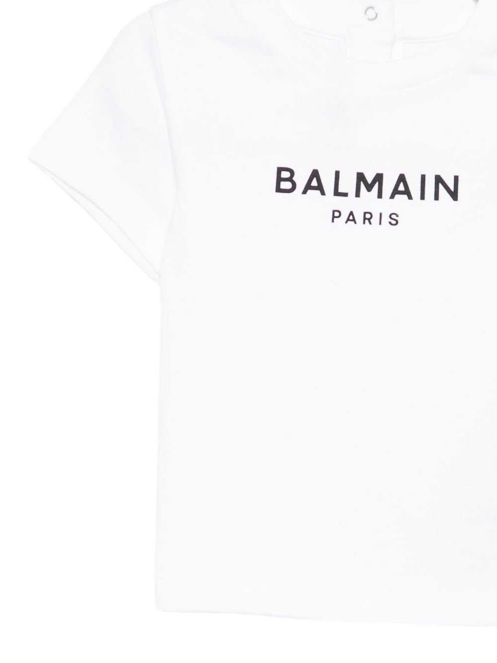 T-shirt da neonato balmain Kids bianca con stampa logo BY8631 Z3672 100NE BALMAIN KIDS 