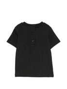 T-shirt per neonati Balmain Kids nera con stampa logo sul davanti BY8631 Z3672 930BC BALMAIN KIDS 