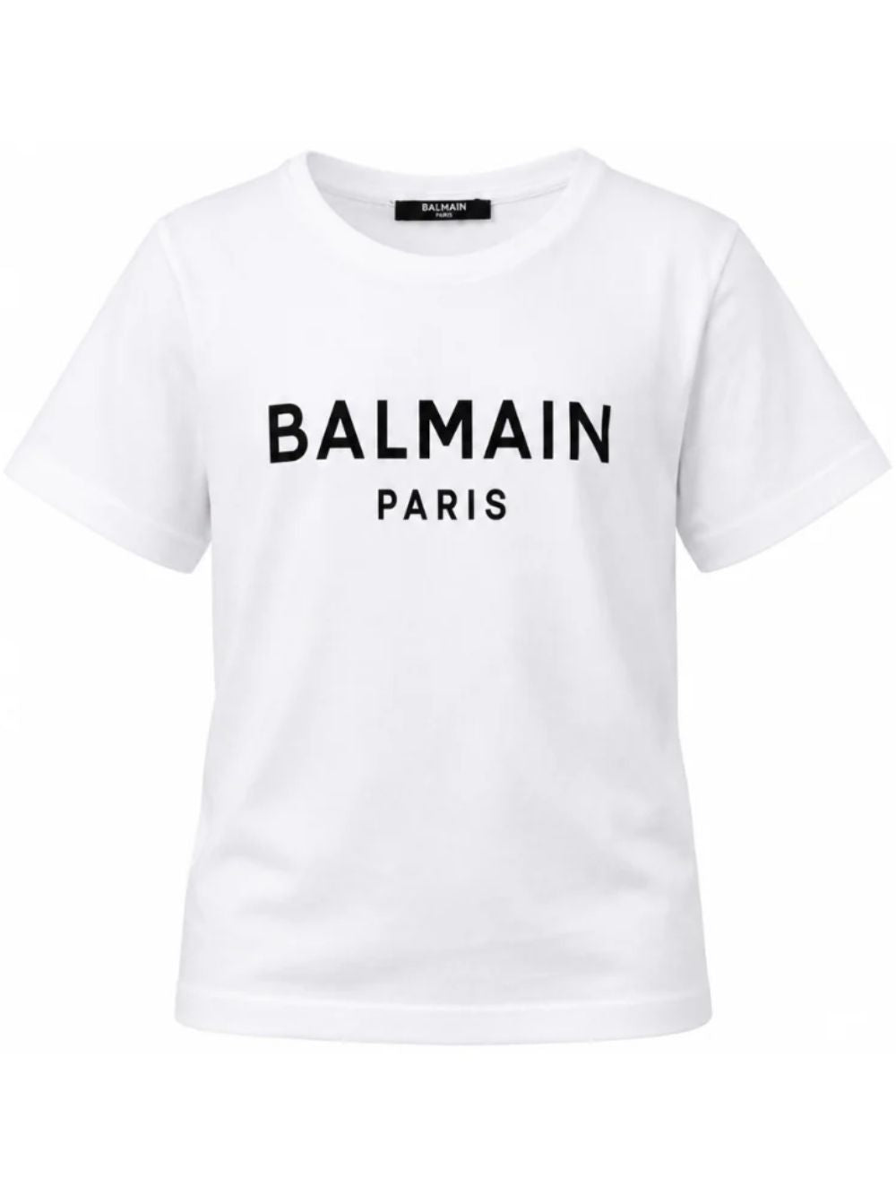 T-shirt per bambino Balmain Kids bianca con logo sul davanti BY8R11 Z3672 100NE BALMAIN KIDS 