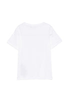 T-shirt per bambino Balmain Kids bianca con logo sul davanti BY8R11 Z3672 100NE BALMAIN KIDS 